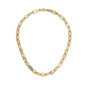 Roberto Coin Yellow Gold Classic Oro Collar Necklace 18K Gold Chain Link 17" L